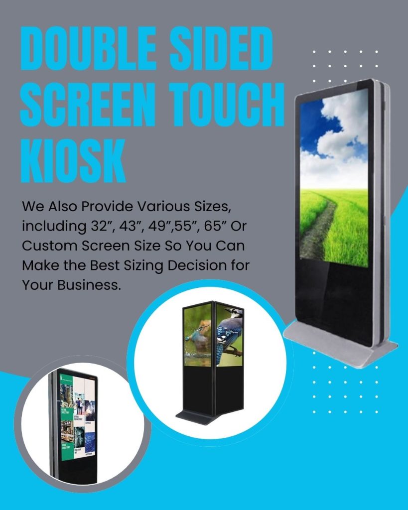 Double Side Kiosk Touch Screen